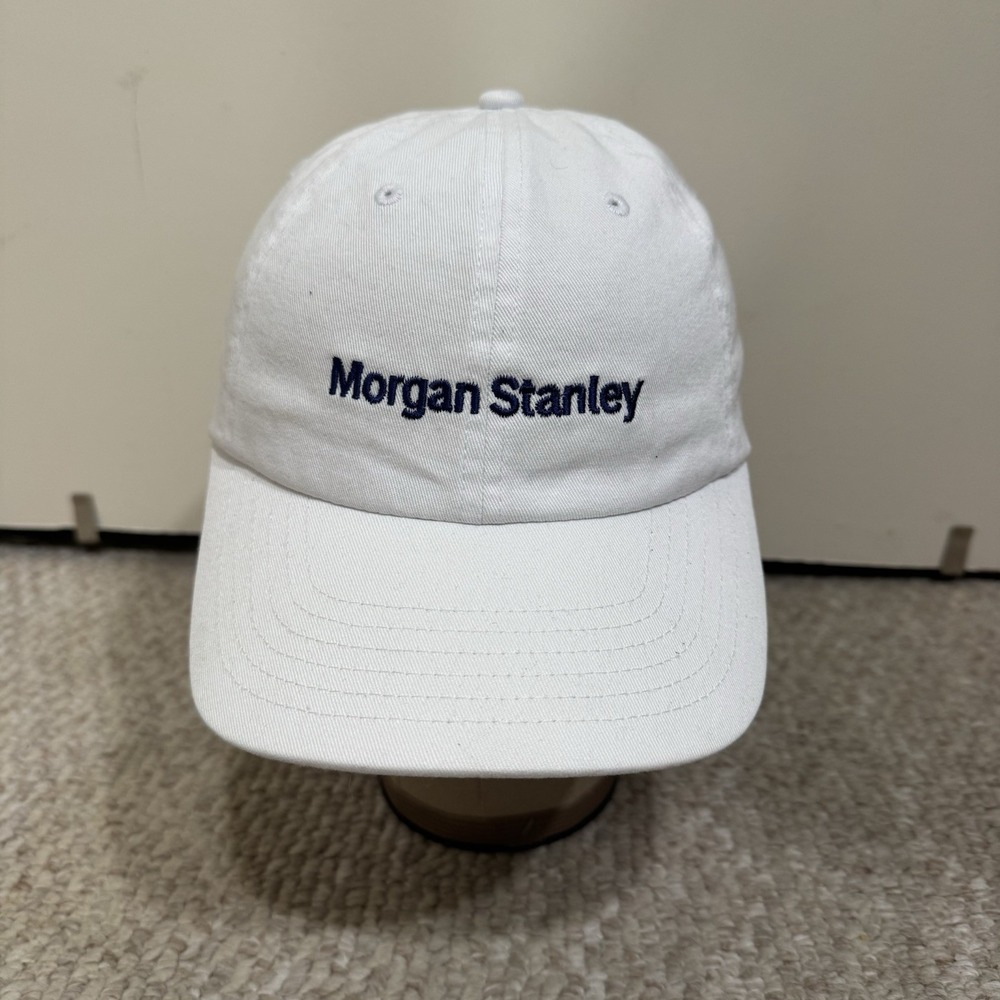 Morgan Stanley White Wall Street Stock Market Baseball Hat Cap